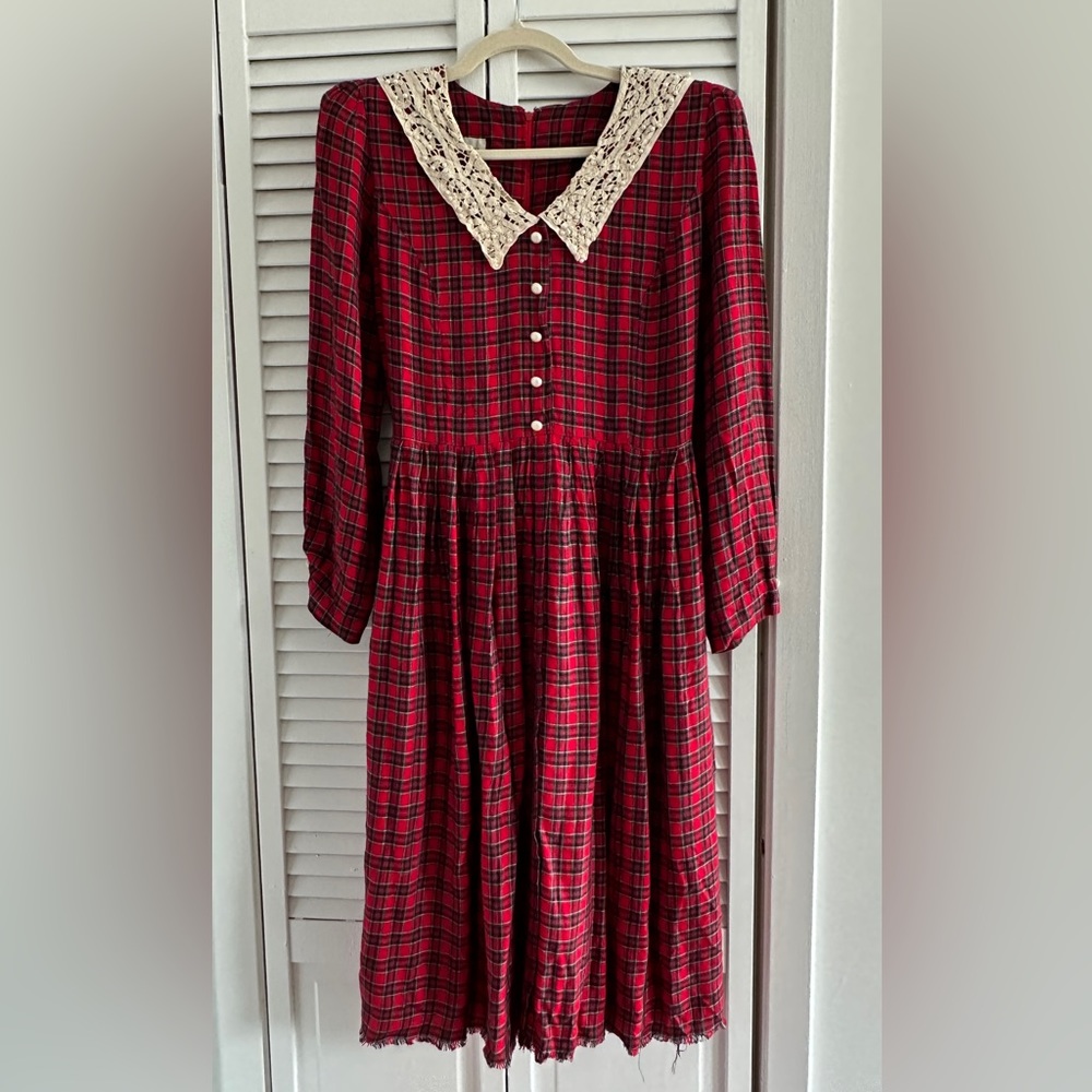 Vintage Plaid Dress